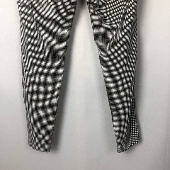Dalia Black & White Checkered Plaid Skinny Stretch Legging Pants 10 - Picture 7 of 7
